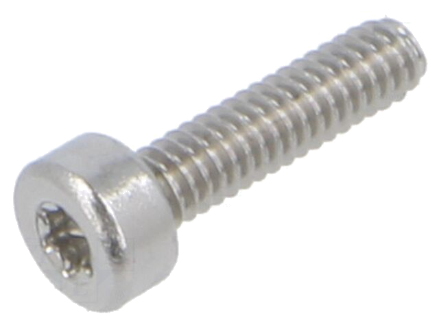 Schroef; M2x8; 0,4; Kop: cilinder; Torx®; TX06; roestvrij staal A2 Schroef; M2x8; 0,4; Kop: cilinder; Torx®; TX06; roestvrij staal A2